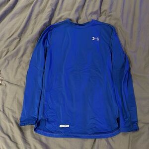 Men’s Under Armour Coldgear Fitted long sleeve, size small, royal blue